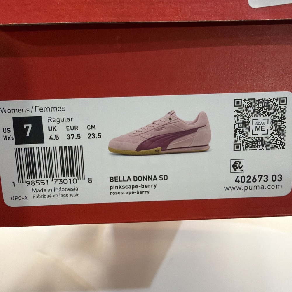 PUMA Bella Donna Sd Lace Up Women's Pink Sneakers Casual Shoes 40267303. Size 7 - Picture 12 of 12